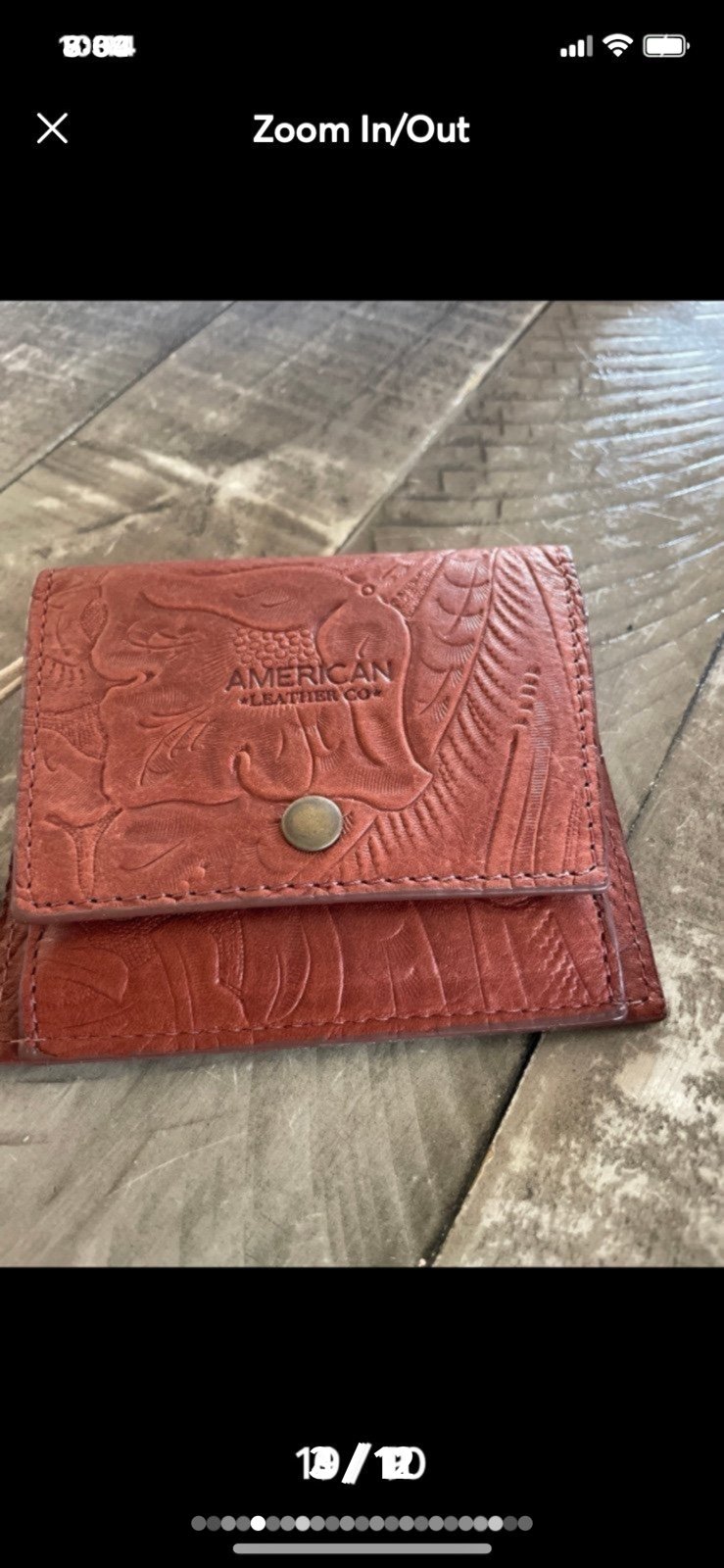 Wallet Leather Brand NEW with tags was 65.00 American Leather Co