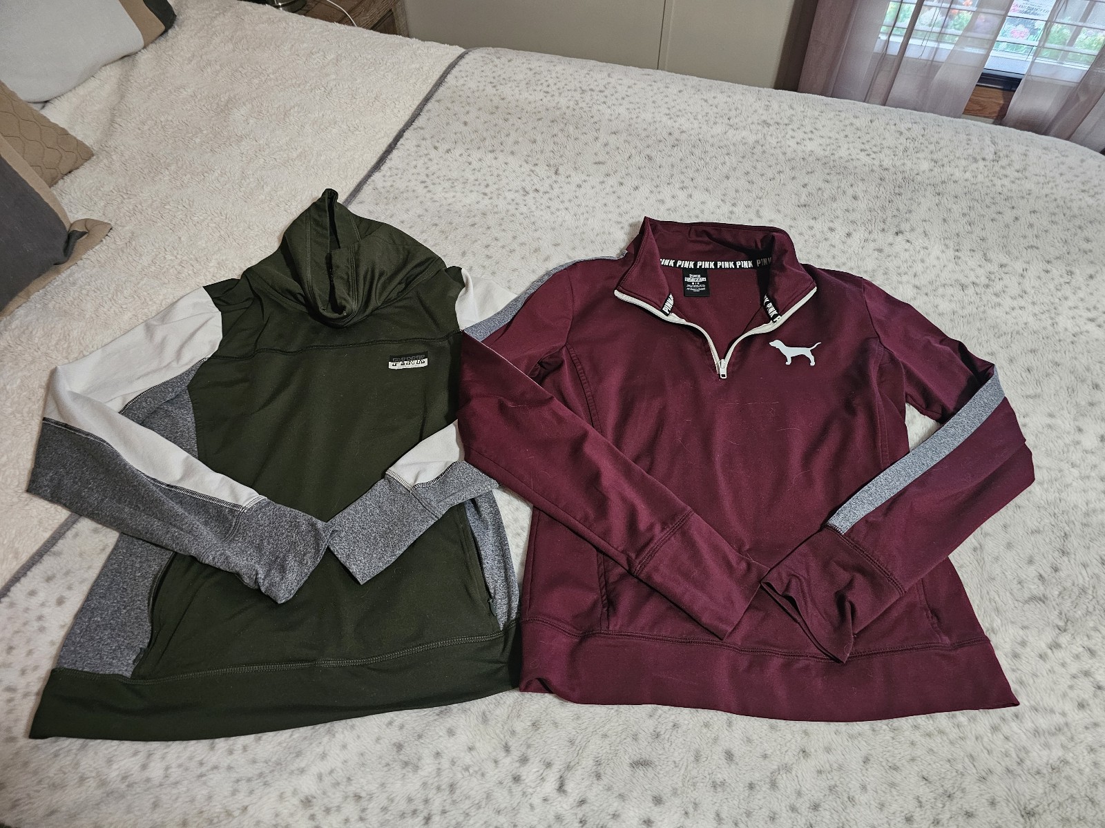 2 pink ultimate hoodies