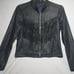 American Eagle faux leather fringe jacket women's size medium