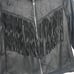 American Eagle faux leather fringe jacket women's size medium