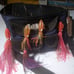 Lot of 5 Trolling Rigs (4 artificial squid 1 spoon) + Saltwtr Fishin Tackle Bag.