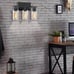 Bathroom Light Fixtures, 3-Light Bathroom Vanity Light, Matte Black Vanity Light