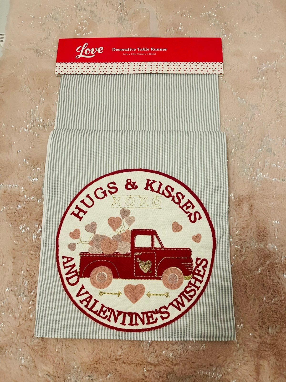 Valentine Xoxo Decorative Table Runner