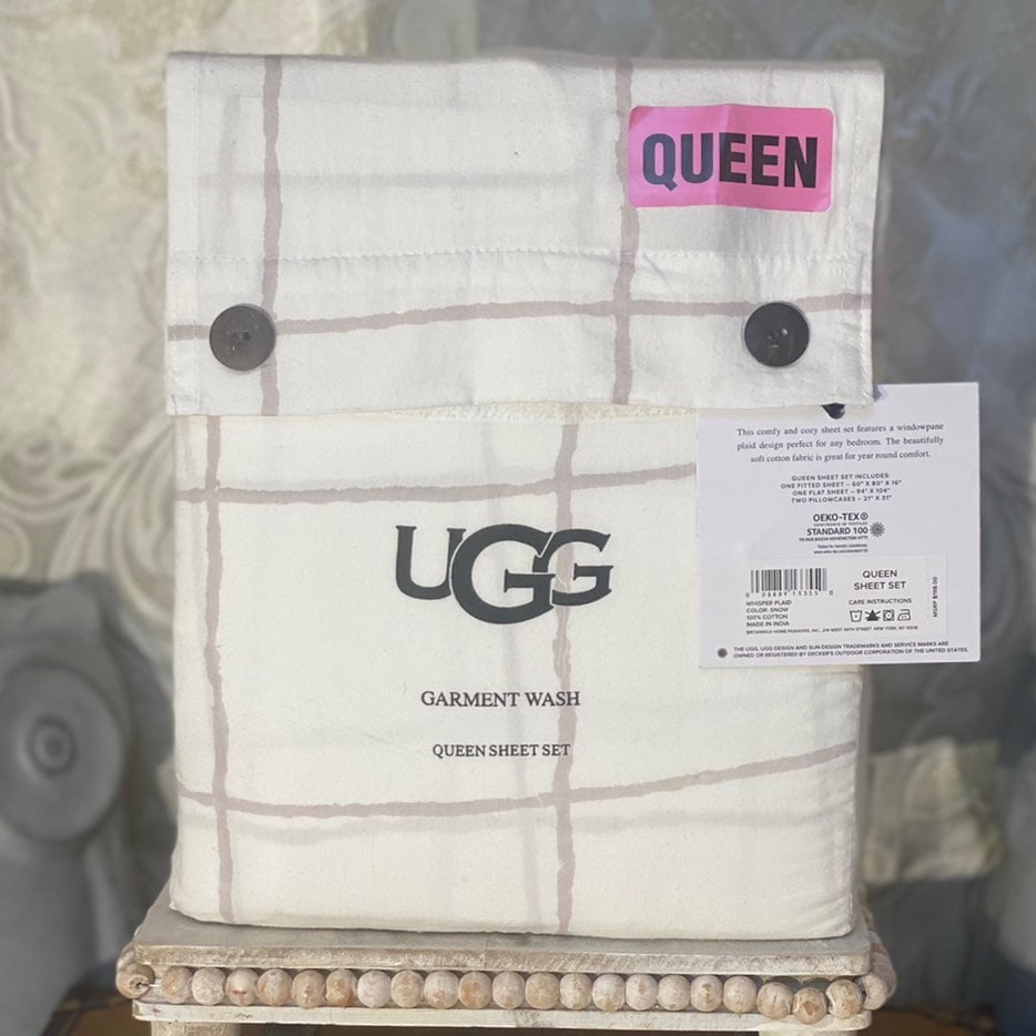 UGG Queen Garment Wash Sheet Set