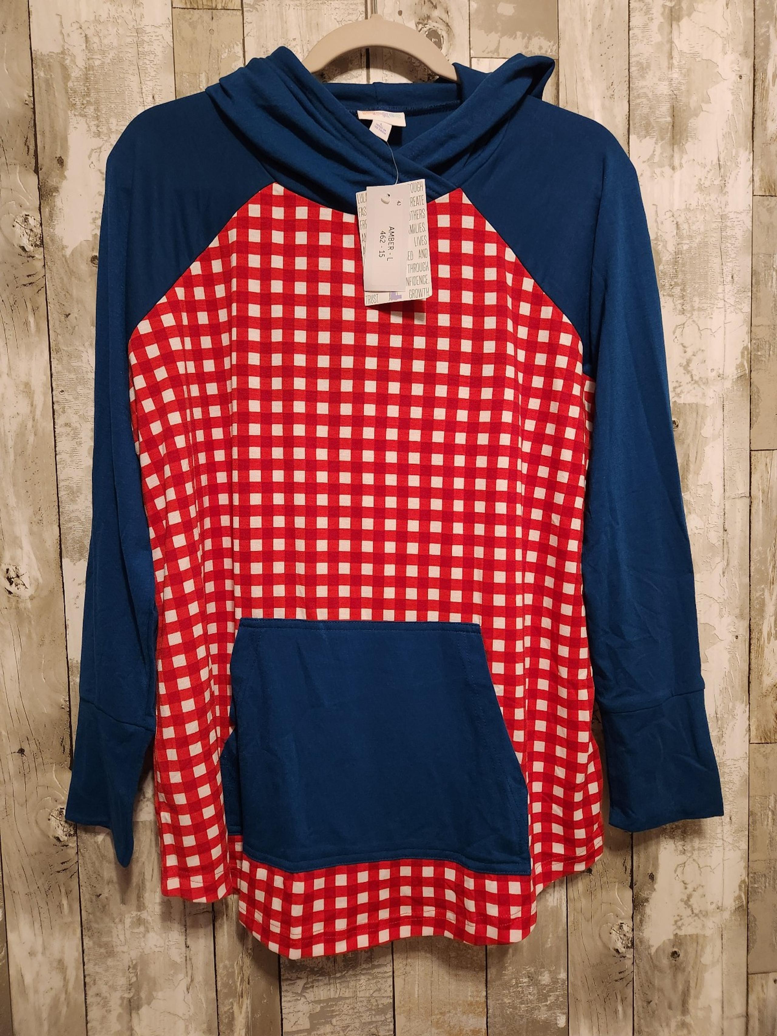 Lularoe Large Americana Amber hoodie