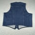 Vintage Wrangler Authentic Western Denim Jeans Full Button Vest Jacket XL No Tag