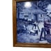 J.C.V. Hunnik 6 Tile Delft Blue & White Holland Shoemaker w/ Oak Frame 14 x20