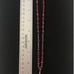 Vtg Sterling Crucifix Pendant Necklace Made From Rosary with Ruby Red Crystals