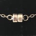 Vtg Sterling Crucifix Pendant Necklace Made From Rosary with Ruby Red Crystals