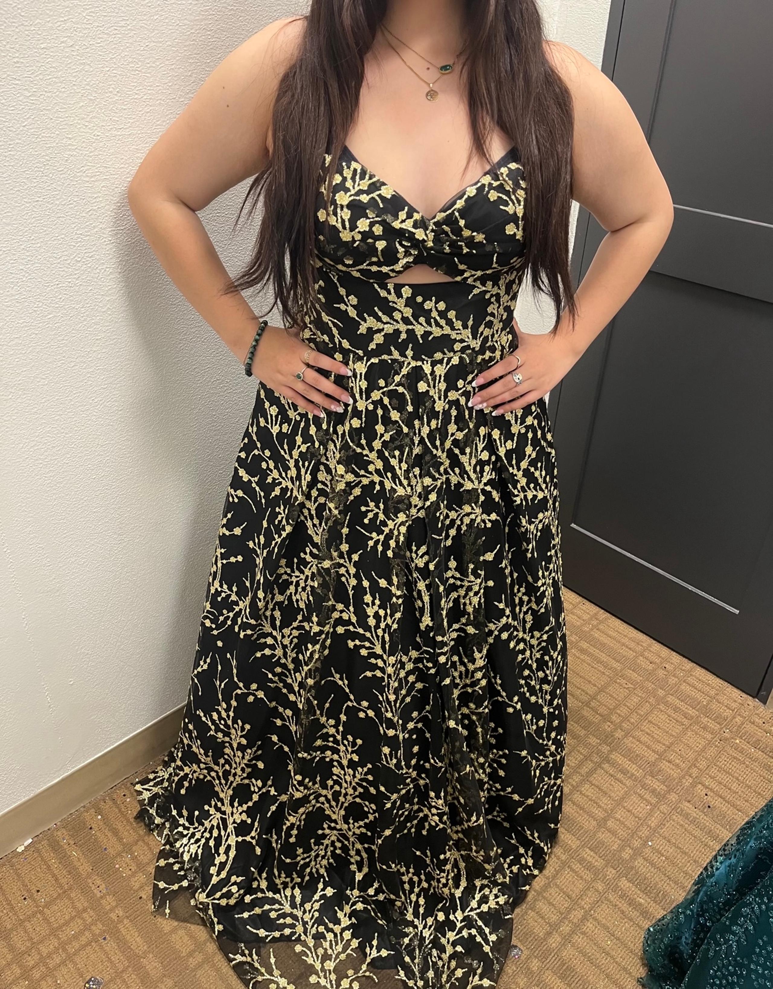 Black and gold dress size 11