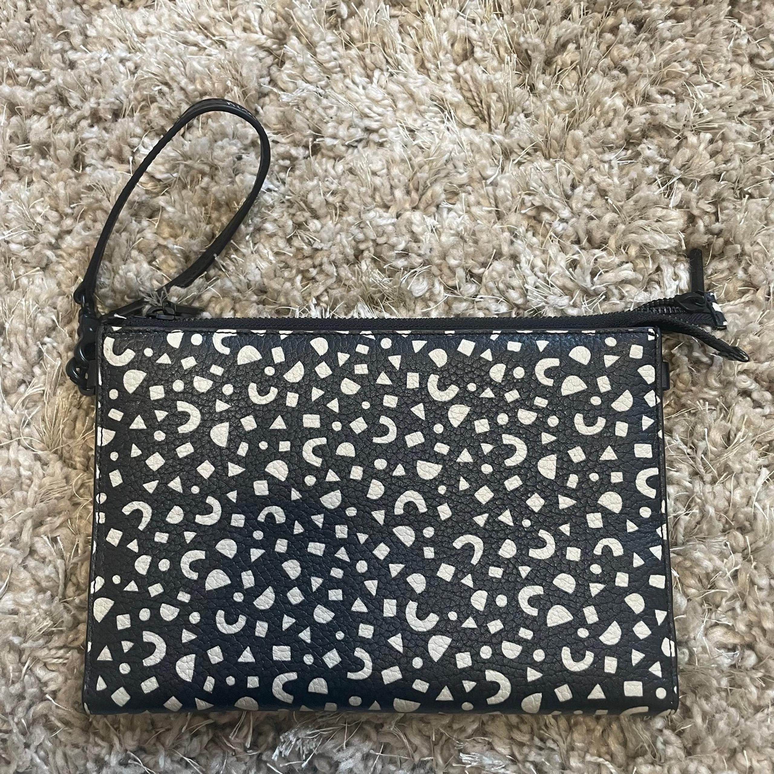 Dagne Dover Leather Essential Everyday Clutch, Block Party