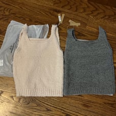Skims Kim kardashian SET cozy tank dusk & smoke 12/14