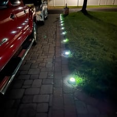 Solar Ground Lights - IP68 Waterproof 12 Pack Dual-Purpose Outdoor Garden.