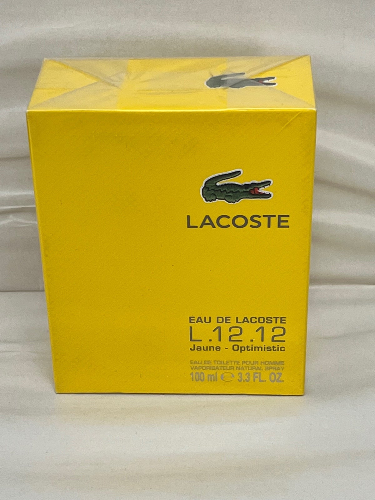 Lacoste Eau de Lacoste L.12.12 Jaune Optimistic Men EDT 3.3 oz ~ 100 ml Spray