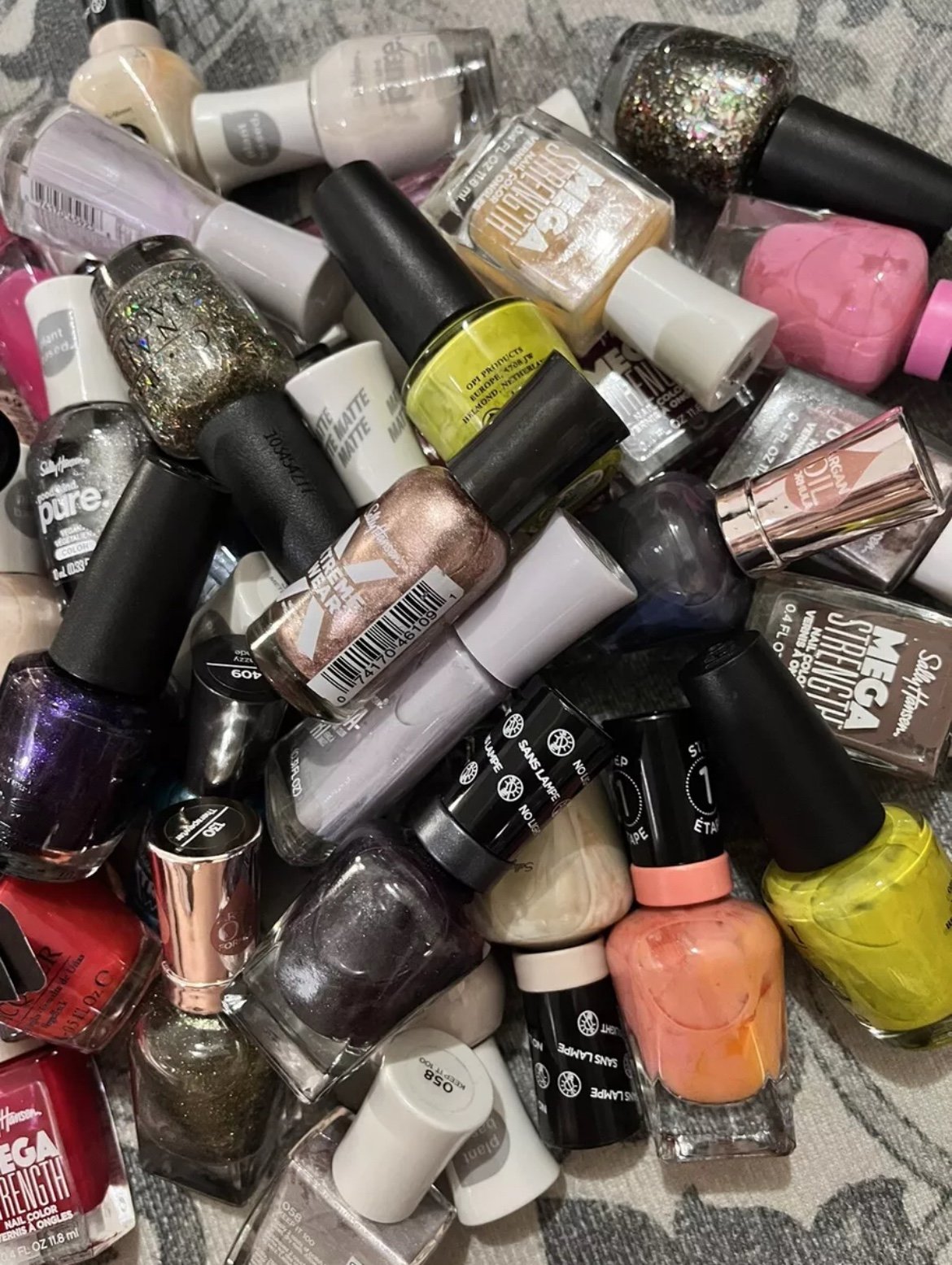 lot of 100 nail polish Sally Hansen and OPI