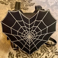 heart spider web backpack