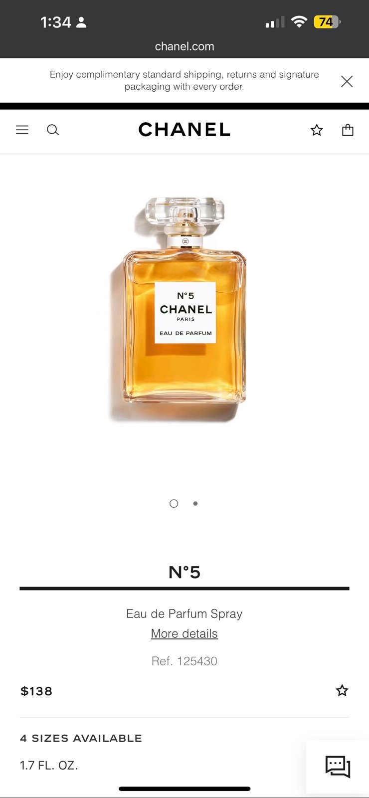 Chanel N°5 EAU PREMIÈRE Eau De Parfum 50 ml