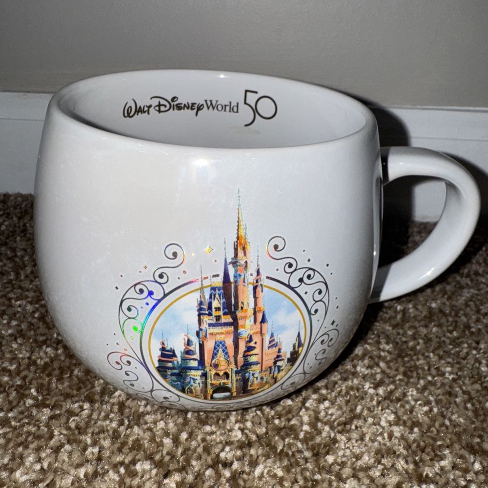 Walt Disney World 50th Anniversary Cinderella Castle Mug Coffee Cup