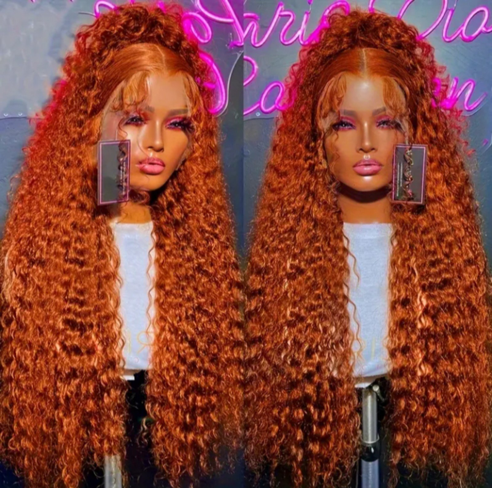 Ginger Orange Lace Wig 26