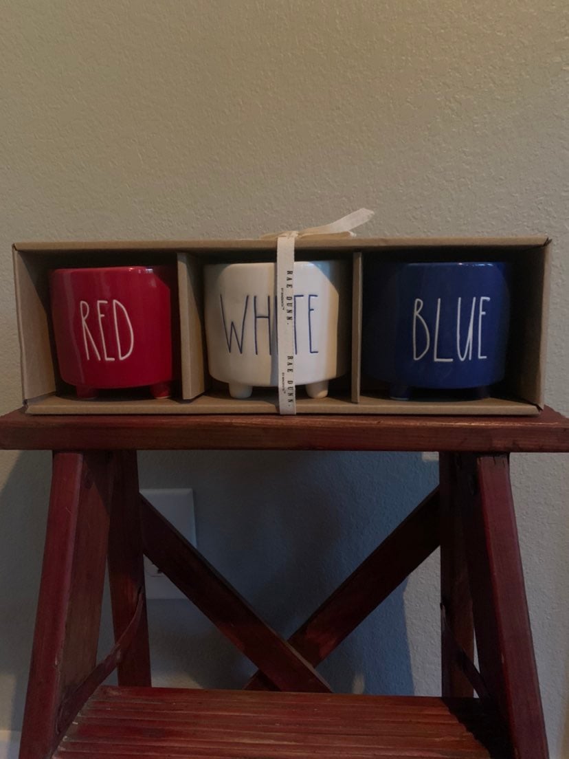 Rae Dunn Red, White and Bloom