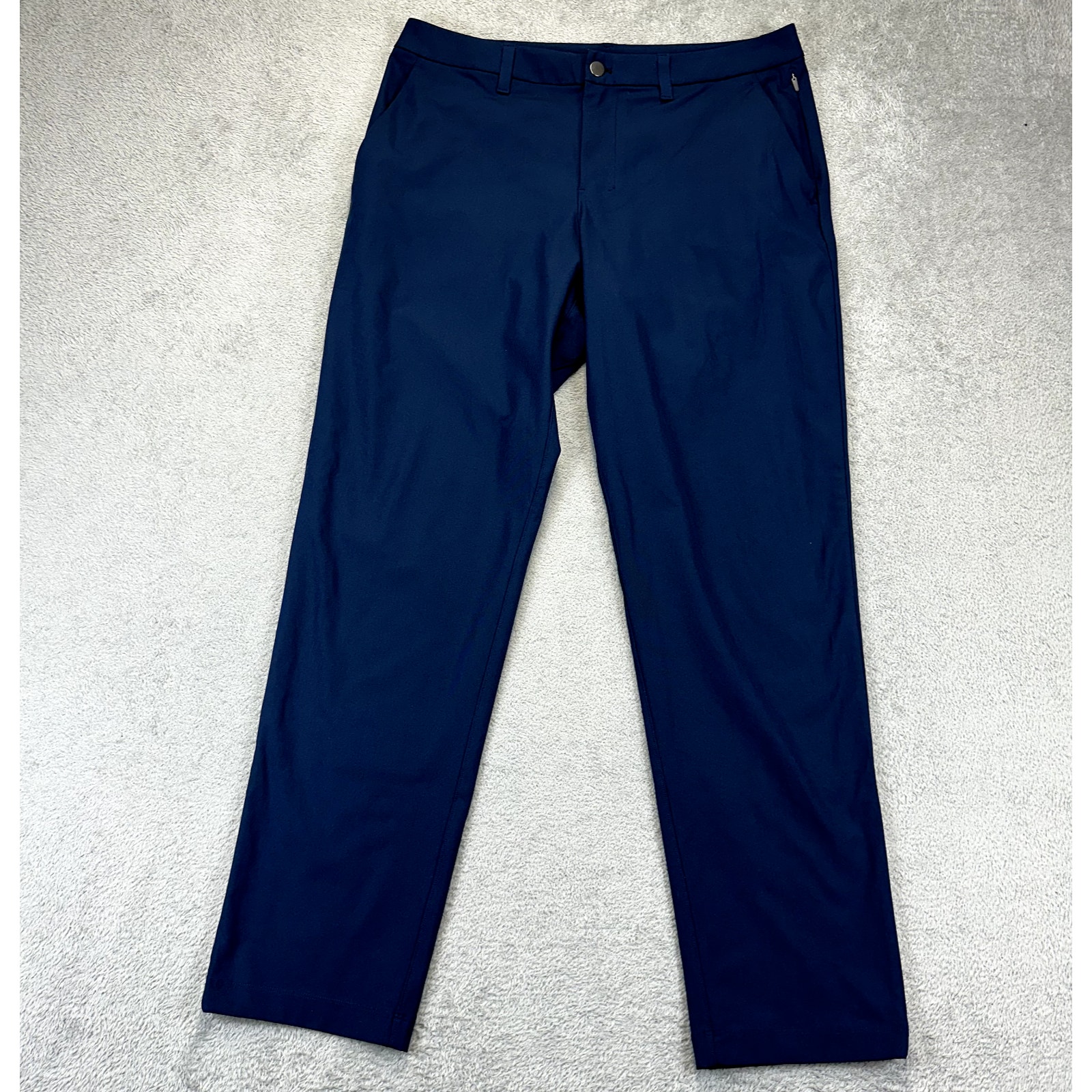 Lululemon ABC Classic Fit 5 Pocket Warpstreme Pant Men's 33x30 Blue Office Golf