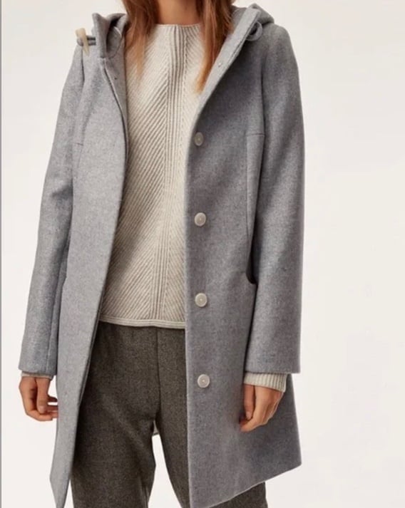 Babaton Aritzia Wool Cashmere Coat Medium