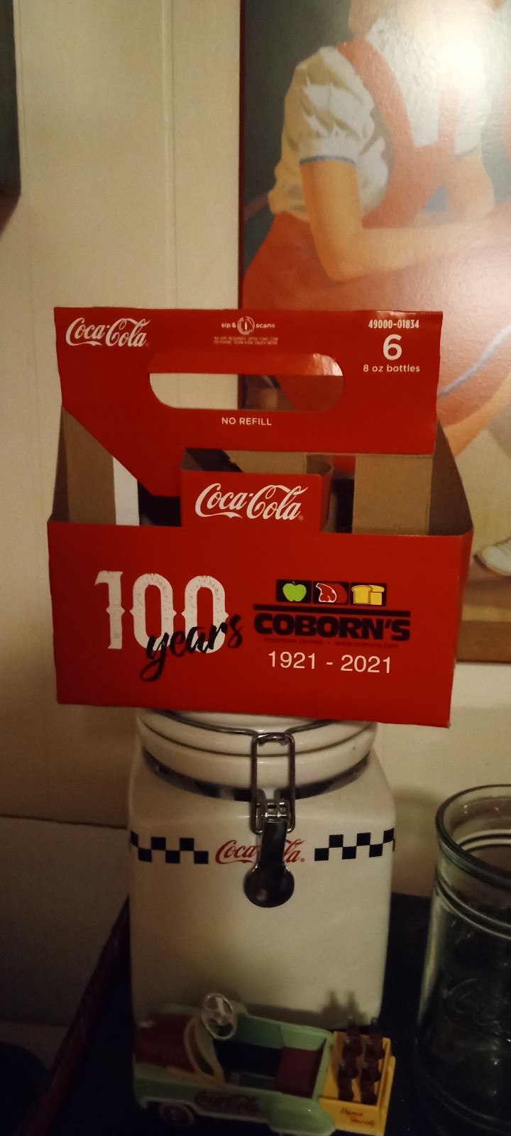 100 anniversary Coca-Cola carton