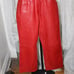 Whet Blu Red Lined Leather Pants. Sz. 12