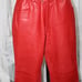 Whet Blu Red Lined Leather Pants. Sz. 12