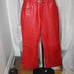 Whet Blu Red Lined Leather Pants. Sz. 12