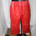 Whet Blu Red Lined Leather Pants. Sz. 12