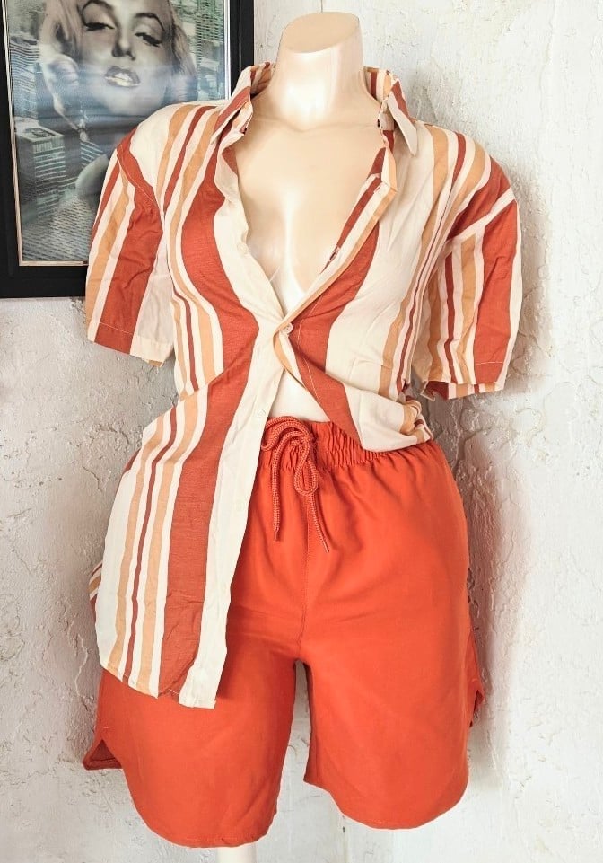 Matching shorts set Earth tone shorts set