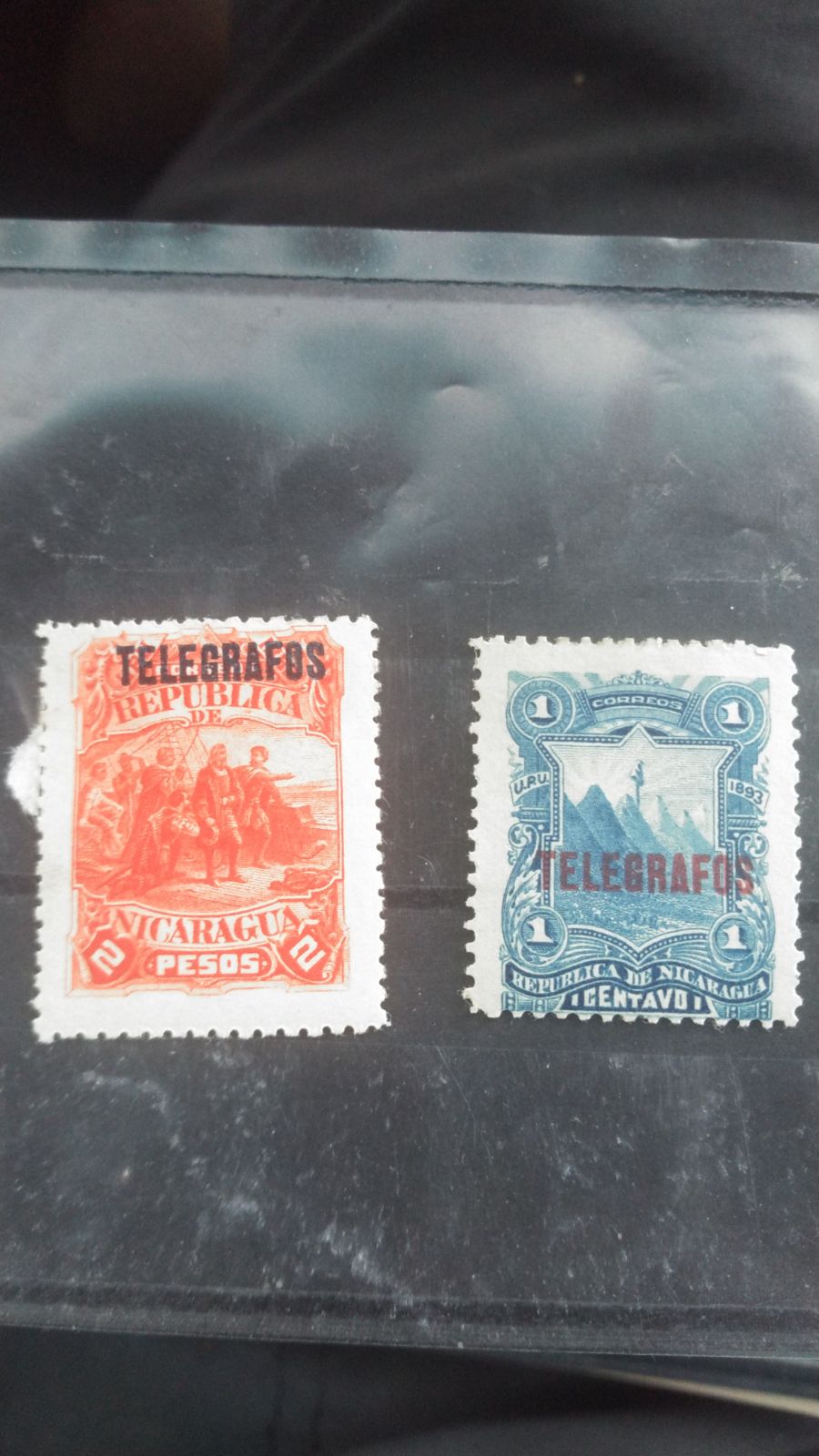 Nicaragua #T19 & T22 Telegraph Stamps