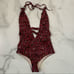 New Revolve Tavik Emme boho red one piece swimsuit Size XS