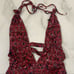 New Revolve Tavik Emme boho red one piece swimsuit Size XS