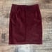 Vintage DKNY 100% leather burgundy maroon skirt