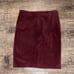 Vintage DKNY 100% leather burgundy maroon skirt