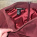 Vintage DKNY 100% leather burgundy maroon skirt