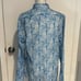 GANESH Button Up Shirt in Blue. Size L.