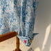 GANESH Button Up Shirt in Blue. Size L.