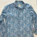 GANESH Button Up Shirt in Blue. Size L.