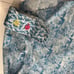 GANESH Button Up Shirt in Blue. Size L.