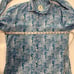 GANESH Button Up Shirt in Blue. Size L.