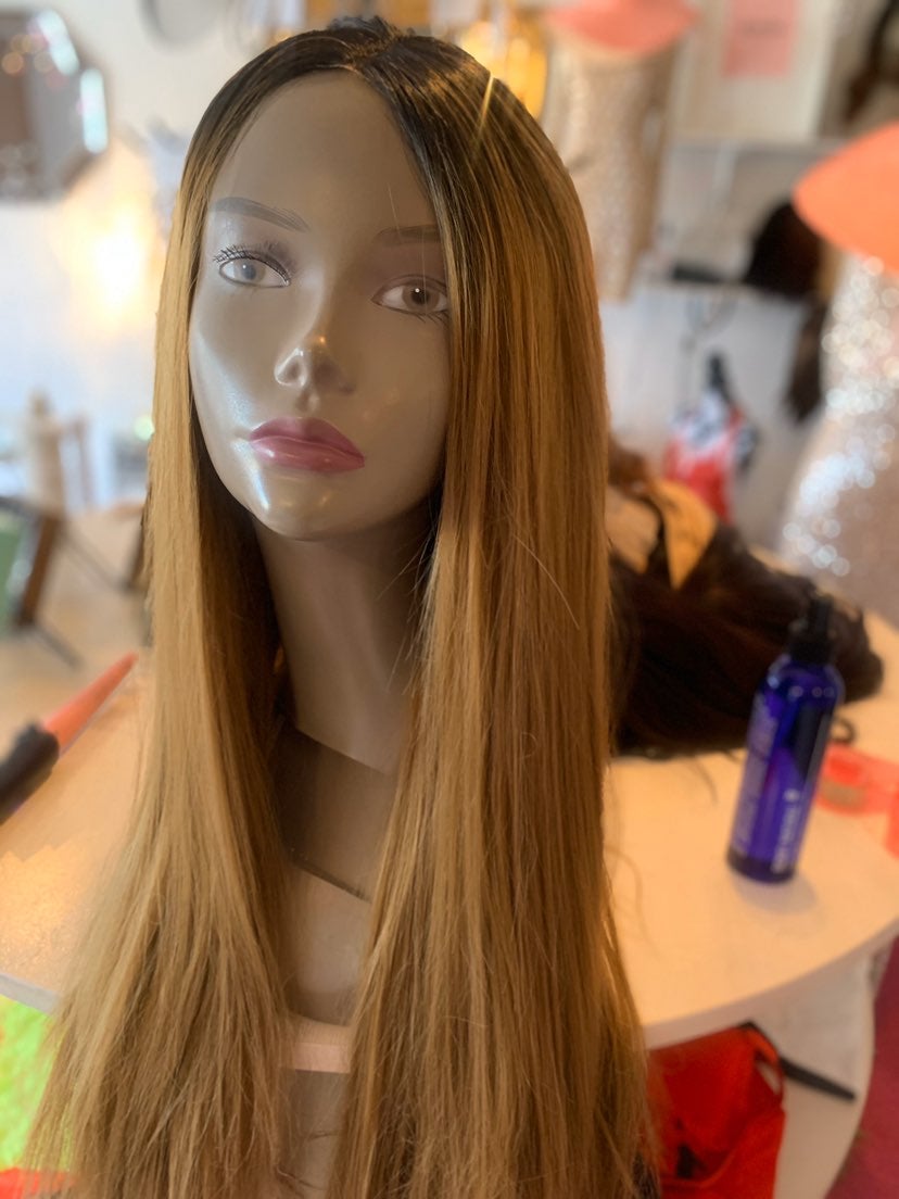 Beautifiul Human Mix Ombre Wig