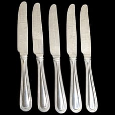 5 Wallace CONTINENTAL BEAD Stainless Beaded Silverware KNIFE Flatware 9 1/2