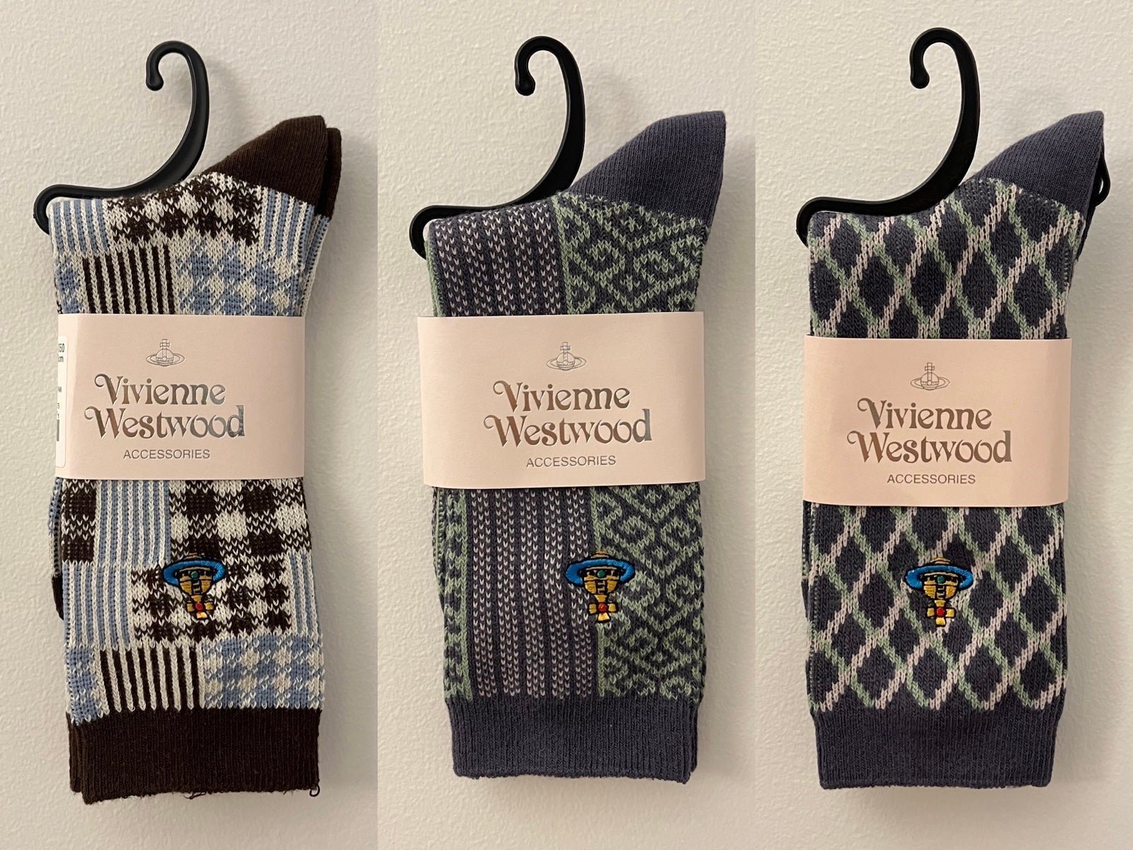 Vivienne Westwood Socks Brand New 3 Pairs