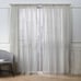 NEW Nicole Miller New York Belfry 2 Sheer Linen Pocket Curtain Panels 50”x 84”