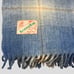 Kerry woolen mills Vintage blue plaid thick throw