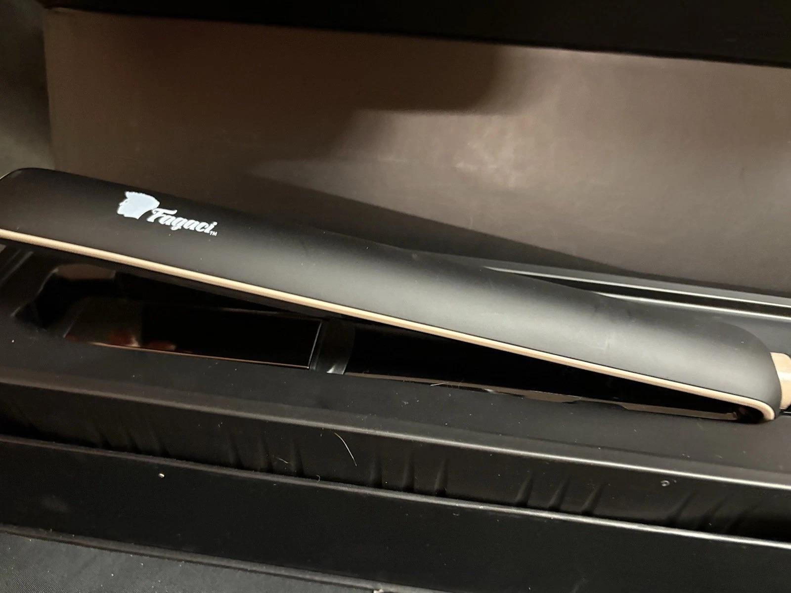 Fagaci professional hair straightener black new