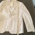 Men’s Mogu White 2 Piece Slim Fit Suit Notched Lapel Size 32 Jacket 31 Pants NWT
